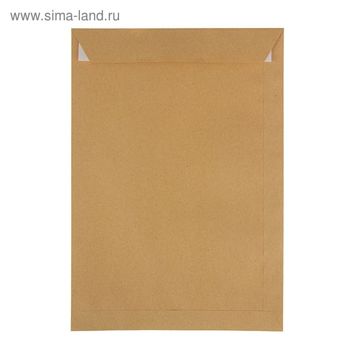 Конверт почтовый крафт С4 229×324 мм, без подсказа, без окна, отрывная лента, 90 г/м² - Фото 1