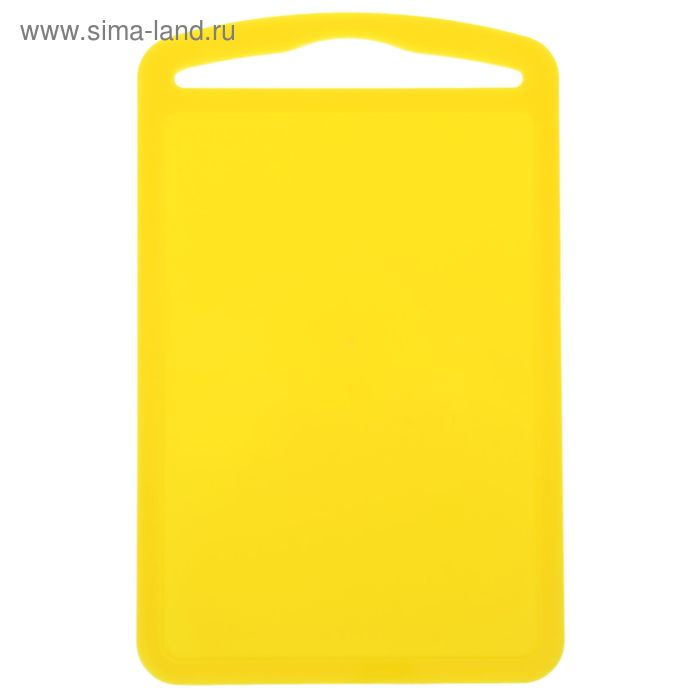 Доска разделочная, 28×18 см "Комфорт", цвет желтый - Фото 1