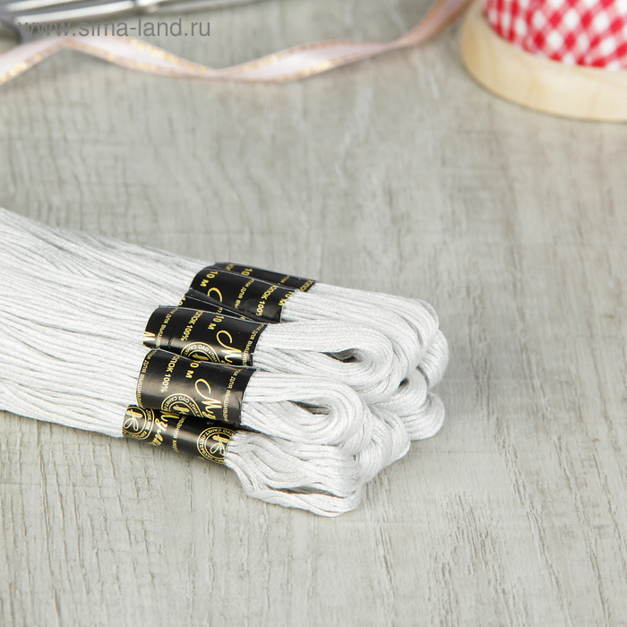 Мулине №7000,10±1м, цвет белый - Фото 1