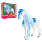 Лошадь "Красотка", ходит, со звуковым эффектом, работает от батареек, БОНУС - куколка картонная, вырезная одежда - Фото 1