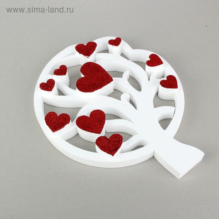 Форма объёмная из пенопласта «Дерево любви», 30 × 37 см - Фото 1
