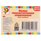 Палка гимнастическая 100 см, зелёная - Фото 2