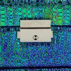 Шкатулка кожзам для украшений "Перламутр" сине-фиолетовая 12,5х21х16 см - Фото 4