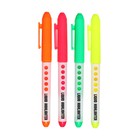 Набор маркеров-текстовыделителей, 4 цвета, 4 мм, с жидкими чернилами - Фото 2