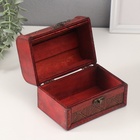 Шкатулка для украшений «Сундук с ручкой. Ромбы», дерево, 9.4×13.8×9.7 см - Фото 3