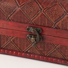 Шкатулка для украшений «Сундук с ручкой. Ромбы», дерево, 9.4×13.8×9.7 см - Фото 5