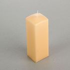 Свеча куб, кремовая, лакированная, 5х15см - Фото 1
