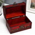 Шкатулка для украшений «Сундучок с ручкой. Ветвь», дерево, 9.4×13.8×9.7 см - Фото 4