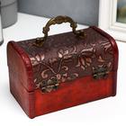 Шкатулка для украшений «Сундучок с ручкой. Ветвь», дерево, 9.4×13.8×9.7 см - Фото 3