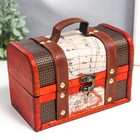 Шкатулка для украшений «Сундук. Карта», дерево, 11.5×17.3×10.7 см - Фото 1