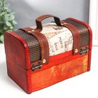 Шкатулка для украшений «Сундук. Карта», дерево, 11.5×17.3×10.7 см - Фото 2