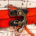 Шкатулка для украшений «Сундук. Карта», дерево, 11.5×17.3×10.7 см - Фото 3