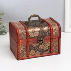 Шкатулка для украшений «Сундук. Цветение», дерево, 12.2×17.7×12.5 см - Фото 1