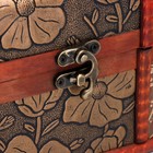 Шкатулка для украшений «Сундук. Цветение», дерево, 12.2×17.7×12.5 см - Фото 2