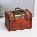 Шкатулка для украшений «Сундук. Цветение», дерево, 12.2×17.7×12.5 см - Фото 4