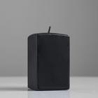 Свеча квадратная призма, 6х10 см, чёрная лакированная - Фото 1