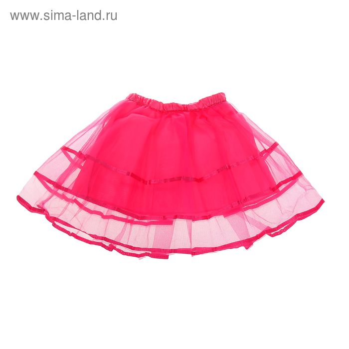 Карнавальная юбка 2-х слойная 4-6 лет, цвет розовый - Фото 1