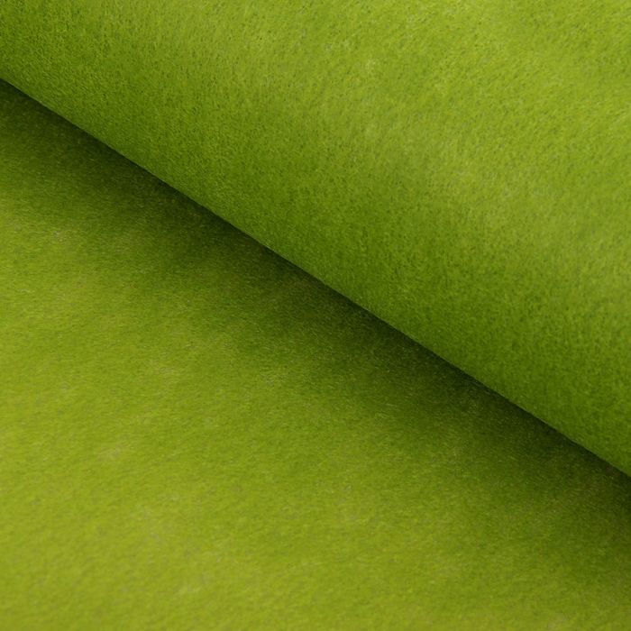 Фетр для упаковок и поделок, однотонный, оливковый, двусторонний, зеленый, рулон 1шт., 50 см x 15 м - Фото 1