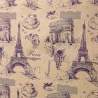 Бумага упаковочная крафт "Париж", фиолетовая, 84 см х 8,5 м - Фото 2