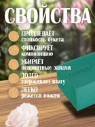 Губка флористическая для живых цветов, букетов «Оазис Классик» кирпич, 23×11×8 см - Фото 3