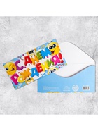 Конверт для денег «С Днём Рождения», смайлы, 16.5×8 см - Фото 2