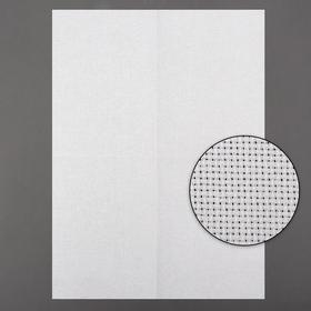 Канва для вышивания, №14, 30 × 40 см, цвет белый (комплект 5 шт)