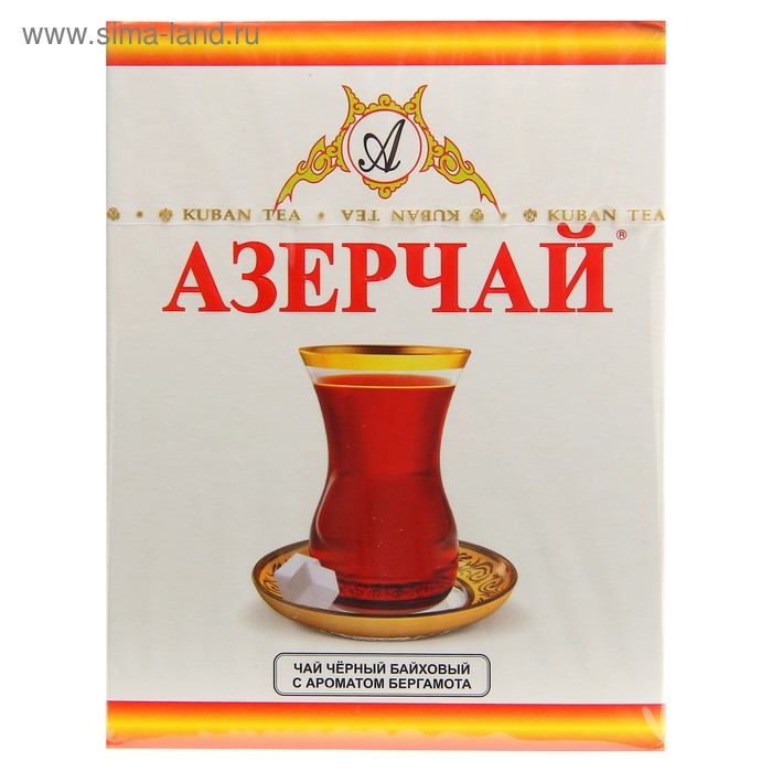 Чай Азерчай Tea с ароматом бергамота, картонная упаковка, 100 гр - Фото 1