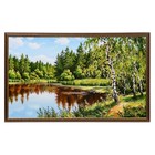 Картина "Берёзы у воды"   60х100см - фото 46990823