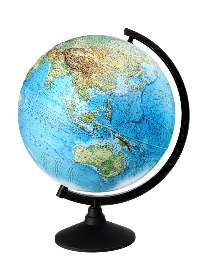 Глобус физический рельефный, Глобен «Классик», диаметр 320 мм - Фото 1