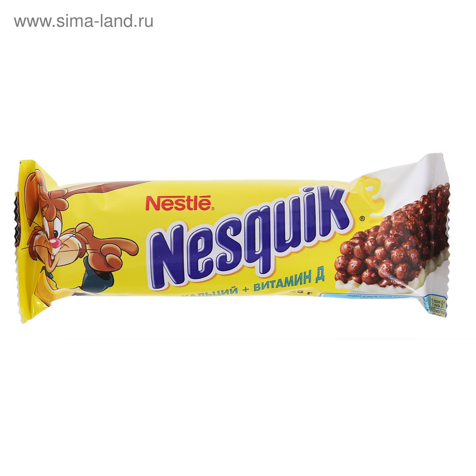 Шоколадный батончик Nesquik цельные злаки, 25 г (1273137) - Купить по цене  от 34.89 руб. | Интернет магазин SIMA-LAND.RU