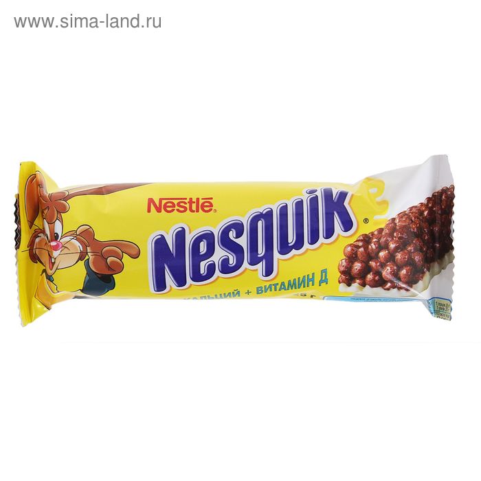 Шоколадный батончик Nesquik цельные злаки, 25 г - Фото 1
