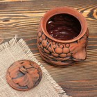 Горшок для запекания "Виноград", декор, красная глина, 0.7 л - Фото 4