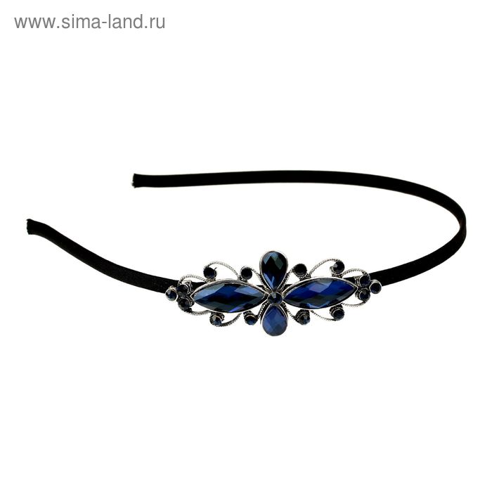 Ободок для волос "Престиж" цветочный изгиб 0,5 см - Фото 1