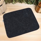 Коврик - сидушка для бани и сауны «Тёмный», 47×38 см, 30% шерсть, 70% полиэфир, серый, «Добропаровъ» - Фото 1