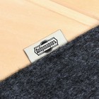 Коврик - сидушка для бани и сауны «Тёмный», 47×38 см, 30% шерсть, 70% полиэфир, серый, «Добропаровъ» - Фото 2