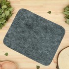 Коврик - сидушка для бани и сауны «Тёмный», 47×38 см, 30% шерсть, 70% полиэфир, серый, «Добропаровъ» - Фото 3