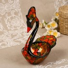 Конфетница «Лебедь», хохлома - Фото 2