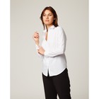 Рубашка женская Collorista, размер XXL (52), цвет белый, хлопок 65% + п/э 35% - Фото 3