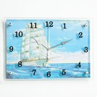 Часы-картина настенные, интерьерные "Корабль", бесшумные, 25 х 35 см - фото 10185846