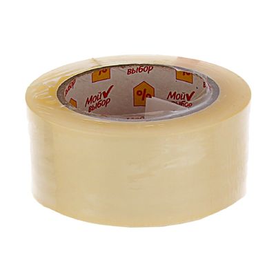 Клейкая лента «Мой выбор», прозрачная, 48 мм × 132 м, 40 мкм