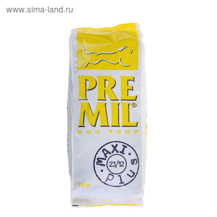 Сухой корм для собак малых и средних пород Premil Maxi Plus 1 кг - Фото 1