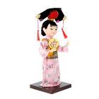 Кукла коллекционная "Девочка-китаянка с веером" 19,5х8х8 см - Фото 2