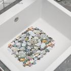 Решётка в раковину Доляна «Галька», 25×28 см - Фото 6