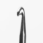 Крючок для вязания, с пластиковой ручкой, d = 5 мм, 14 см, цвет сиреневый - Фото 2