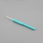 Крючок для вязания, с пластиковой ручкой, d=3 мм, 14 см, голубой - Фото 3
