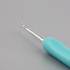 Крючок для вязания, с пластиковой ручкой, d=3 мм, 14 см, голубой - Фото 4