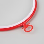 Пяльцы для вышивания с подвесом, пластиковая, d = 18/20,5 см, цвет МИКС - Фото 4