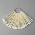 Палитра для лаков на кольце, 50 ногтей, форма мягкий квадрат, цвет слоновая кость - Фото 3