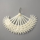 Палитра для лаков на кольце, 10 шт по 12 ногтей, цвет слоновая кость - Фото 3