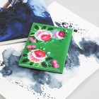 Обложка для паспорта "Цветы", цвет зелёный - Фото 2